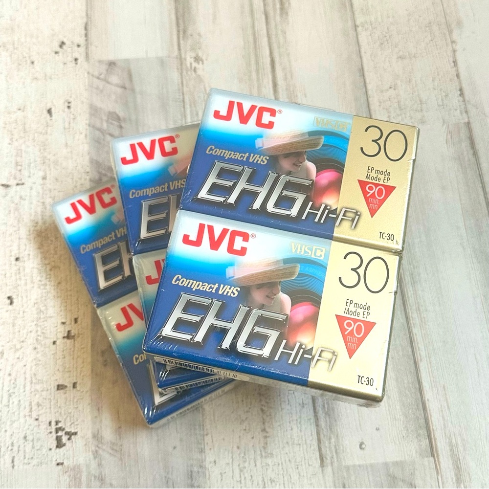 JVC EHG Hi-Fi VHS-C Tapes (6 Tapes)